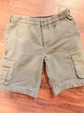 Kids Olive Cargo Shorts